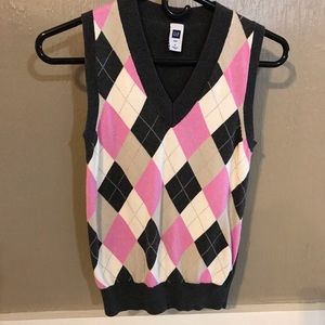 Gap argyle sweater vest